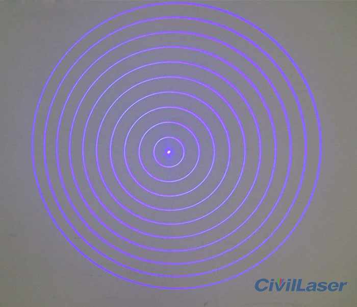 10 concentric circles laser module